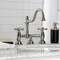 Kingston Brass KS3918AX Restoration Bathroom Bridge Faucet, Brushed Nickel KS3918AX - alternate 3